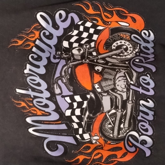 S 100% Cotton Motorcycle Graphic T-shirt from Streetwear Society - Picture 5 of 5